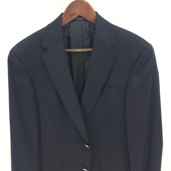 HART SCHAFFNER MARX Gold Blazer 2 Button 40R Solid
